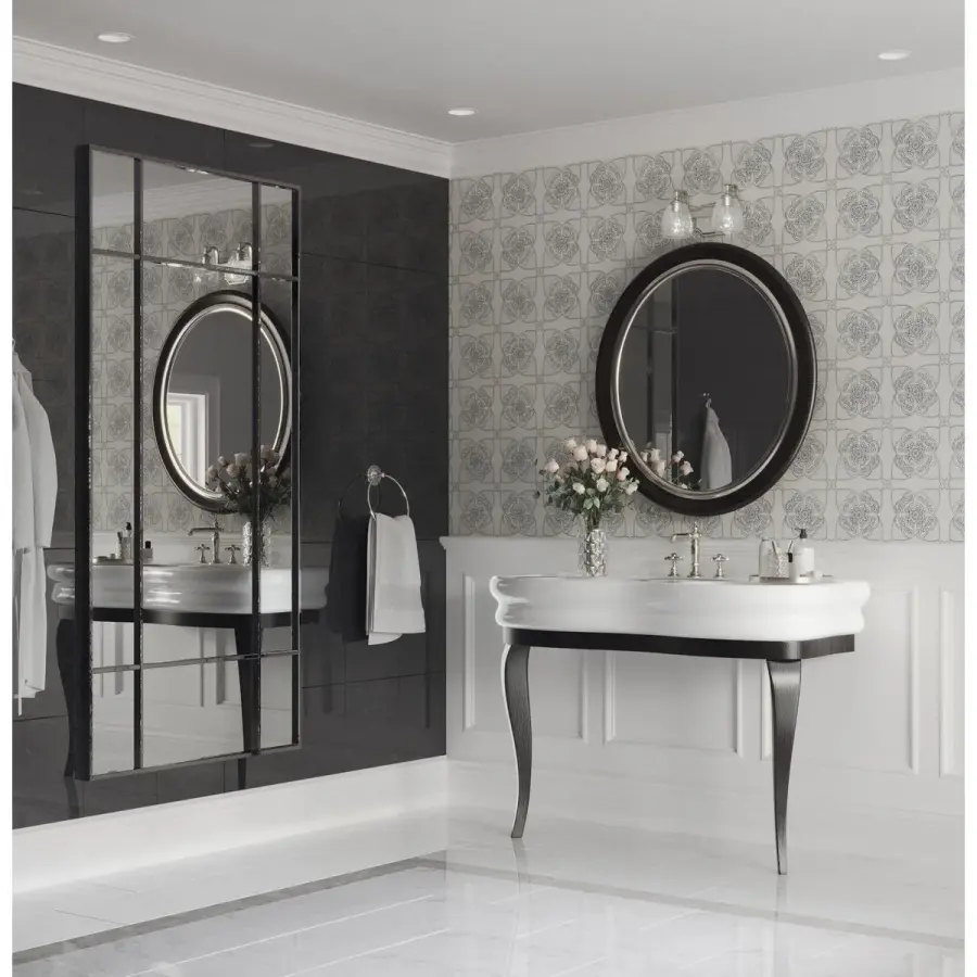 Anjoux Two-Light Clear Water Glass Bath Vanity Light - Image 4