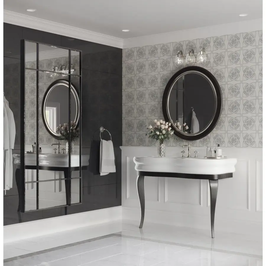 Anjoux Three-Light Clear Water Glass Bath Vanity Light - Image 4