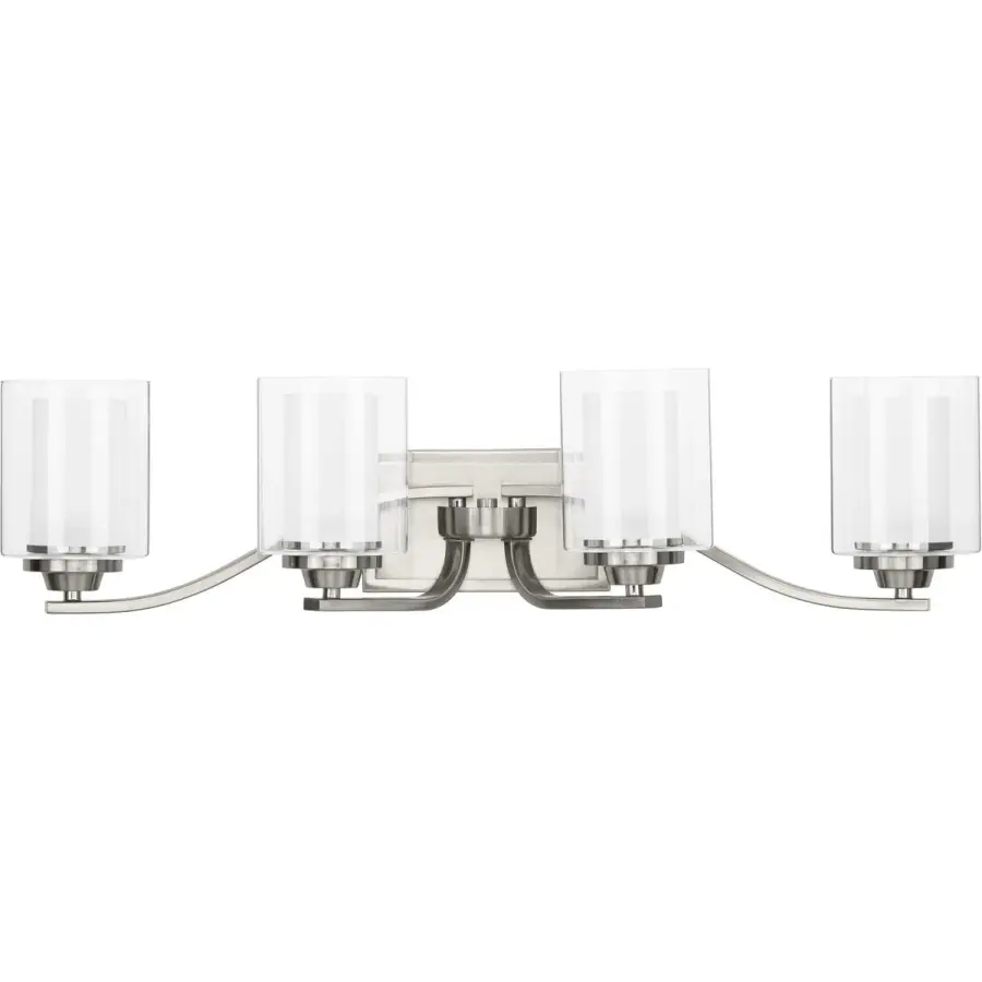 Kene Four-Light Clear Glass Bath Vanity Light - Image 1