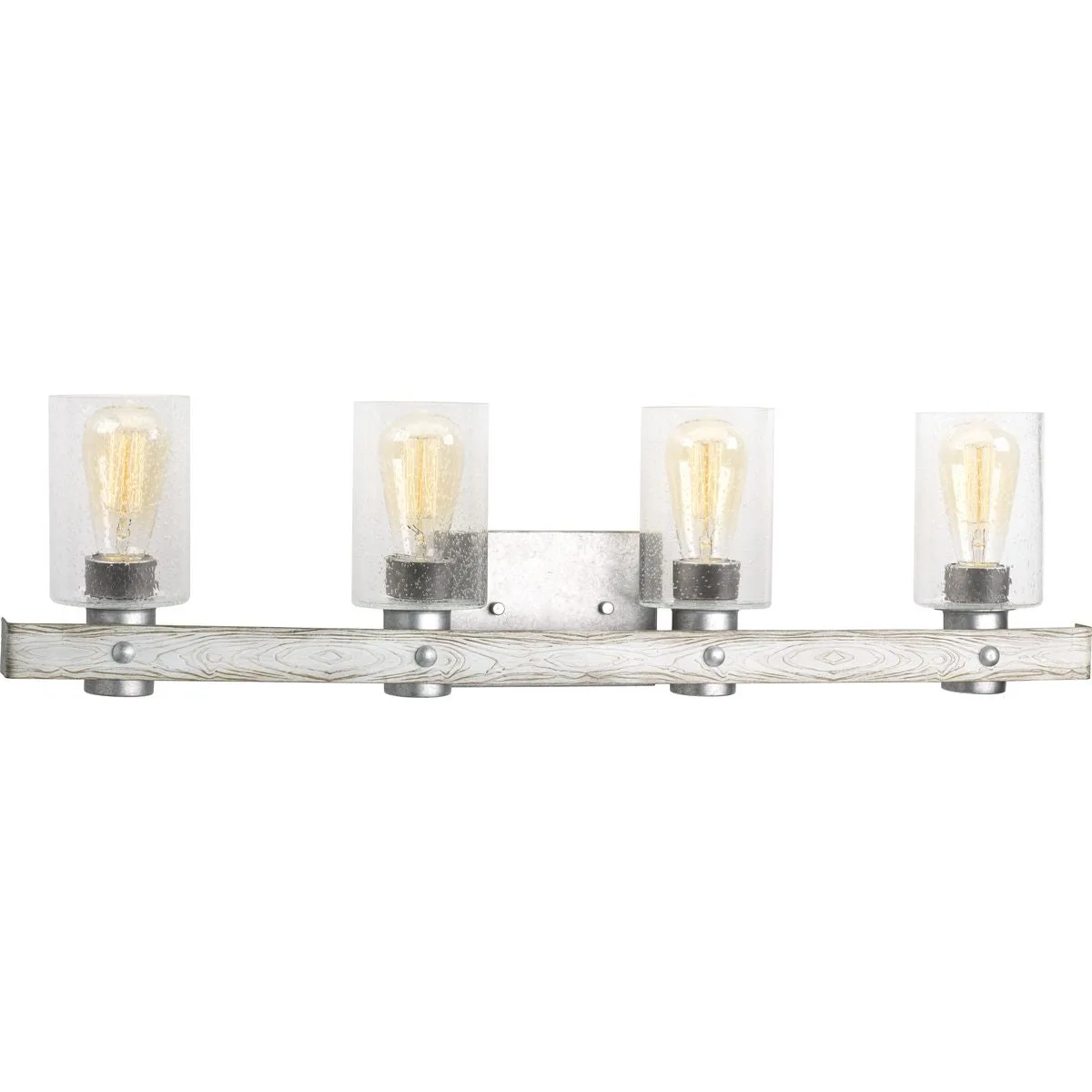 Gulliver Four-Light Clear Seeded Glass Bath Vanity Light