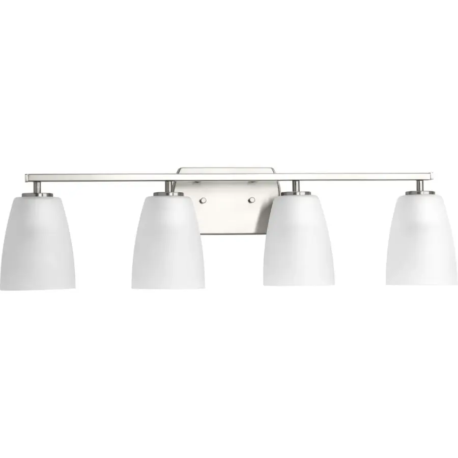 Leap Collection Four-Light Etched Glass Bath Vanity Light - Image 2