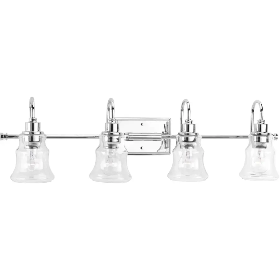 Litchfield Four-Light Clear Glass Bath Vanity Light - Image 1