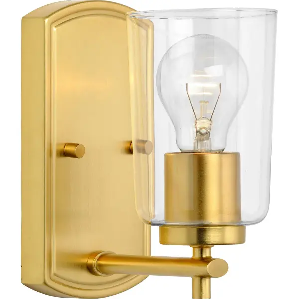 Adley One-Light Clear Glass Bath Vanity Light - Image 1