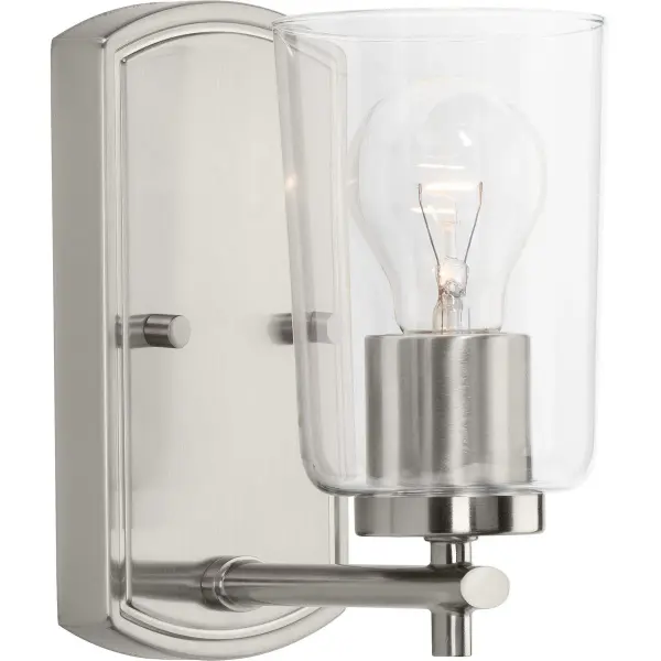 Adley One-Light Clear Glass Bath Vanity Light - Image 3