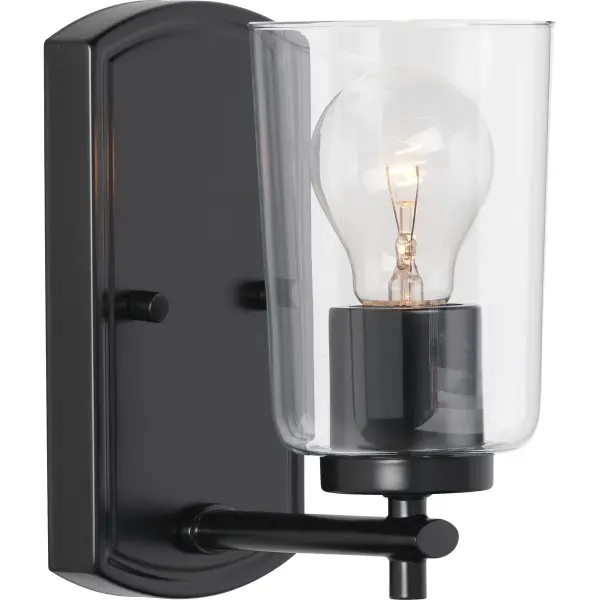 Adley One-Light Clear Glass Bath Vanity Light - Image 4