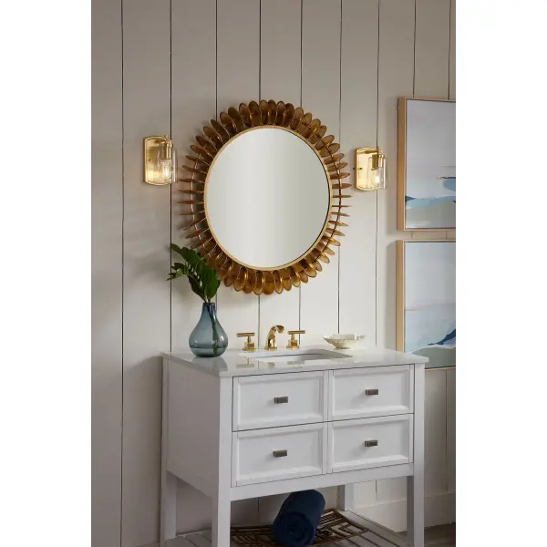 Adley One-Light Clear Glass Bath Vanity Light - Image 5