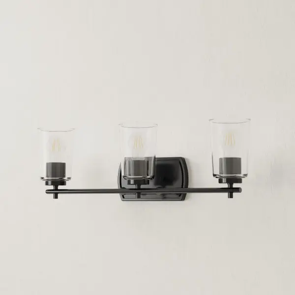 The Adley Collection combines classic styling with modern functionality, featuring three lights behind clear glass shades and a refined brushed nickel finish. Perfect for traditional and transitional bathrooms seeking quality illumination.