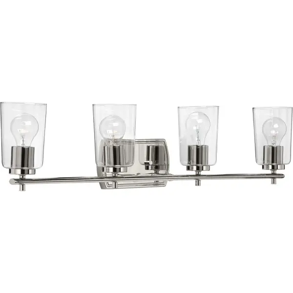 Adley Collection Four-Light Clear Glass Bath Vanity Light - Image 2