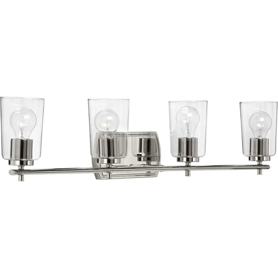 Adley Collection Four-Light Clear Glass Bath Vanity Light - Image 2