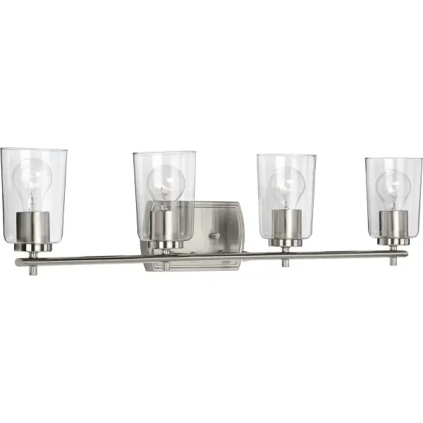 Adley Collection Four-Light Clear Glass Bath Vanity Light - Image 4
