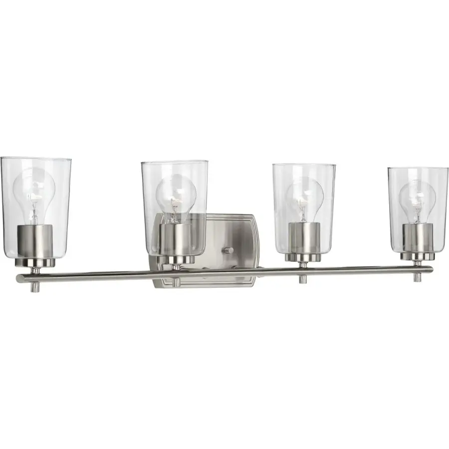 Adley Collection Four-Light Clear Glass Bath Vanity Light - Image 4