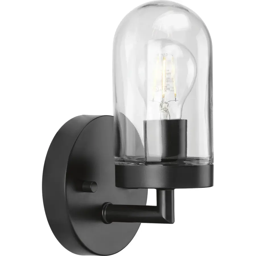 Signal Collection One-Light Clear Glass Bath Vanity Light - Image 2