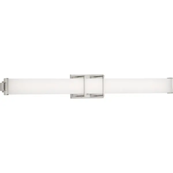 The Phase 2.2 LED delivers contemporary style with integrated LED technology in a 36-inch linear format. Perfect for medium to large bathroom vanities, this brushed nickel fixture offers energy efficiency and modern aesthetics.