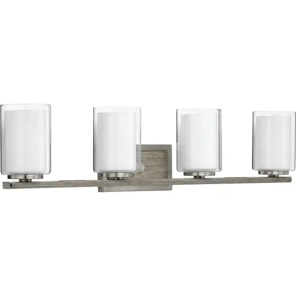 Mast Collection Four-Light Clear Glass Bath Vanity Light - Image 1