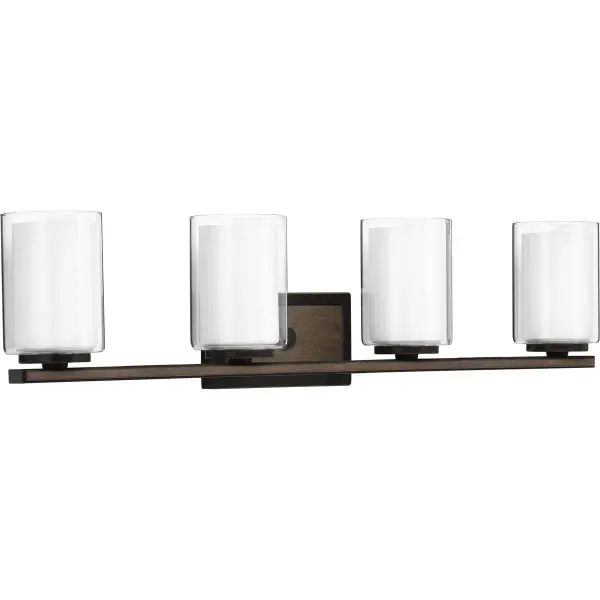 Mast Collection Four-Light Clear Glass Bath Vanity Light - Image 2