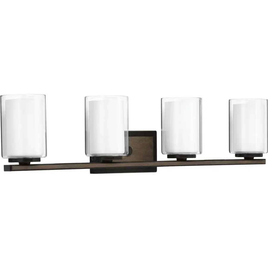 Mast Collection Four-Light Clear Glass Bath Vanity Light - Image 2
