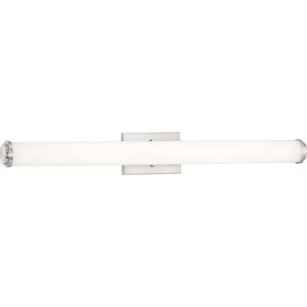 The Phase 1.1 LED 36" Linear Bath Light delivers contemporary style with integrated LED technology. Its brushed nickel finish and clean lines complement modern bathrooms while providing efficient, long-lasting illumination.