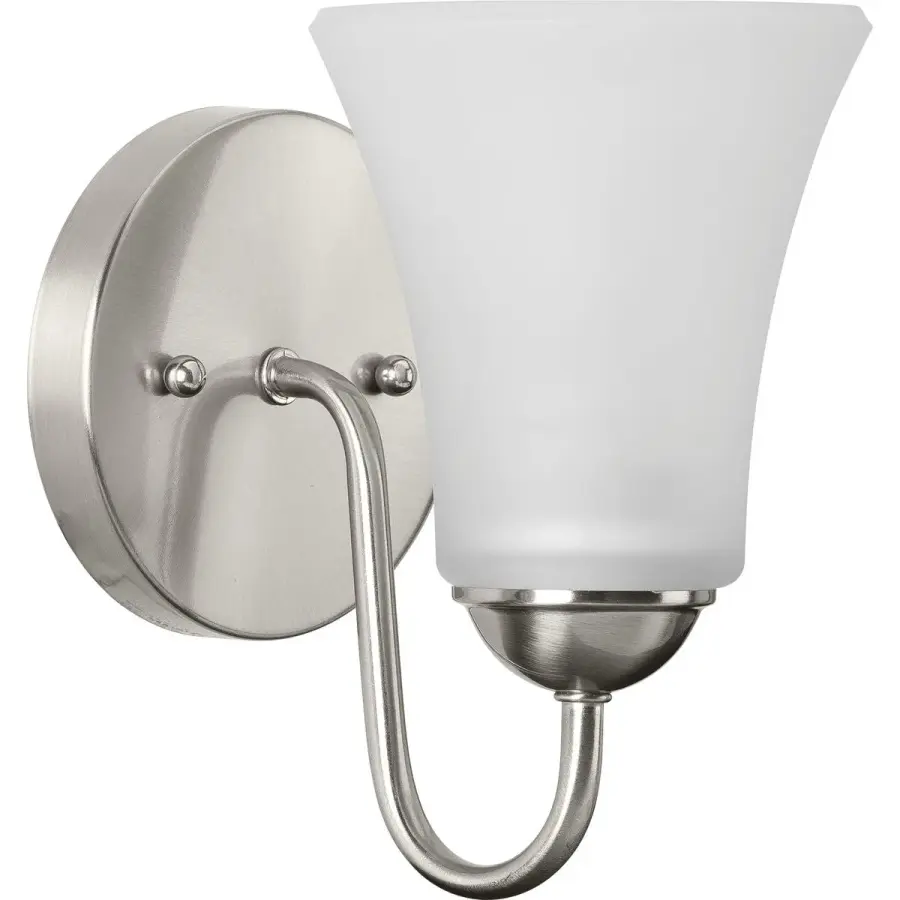 Classic Collection One-Light Etched Glass Bath Vanity Light - Image 1