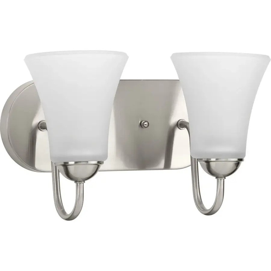 Classic Collection Two-Light Etched Glass Bath Vanity Light - Image 2