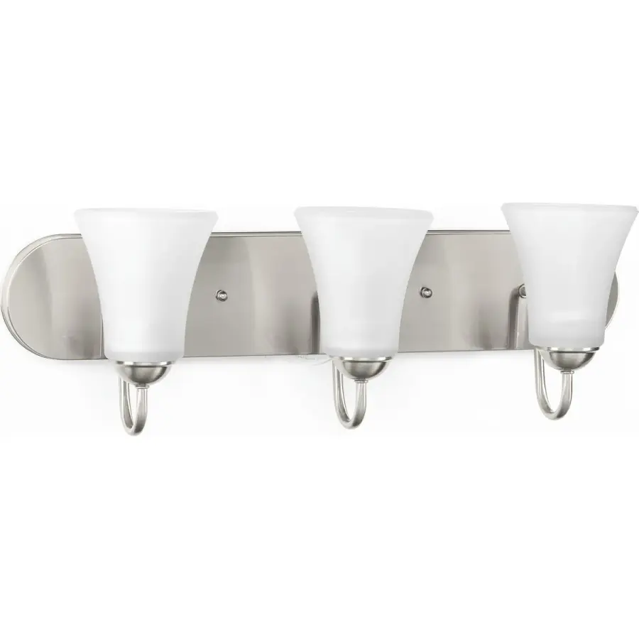 Classic Collection Three-Light Etched Glass Bath Vanity Light - Image 1