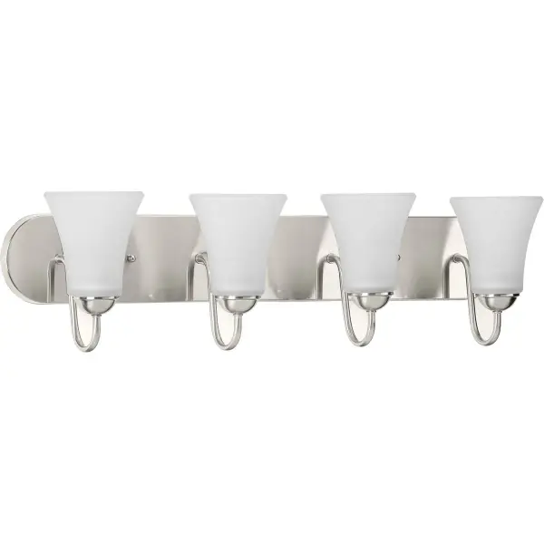 Classic Collection Four-Light Etched Glass Bath Vanity Light - Image 1