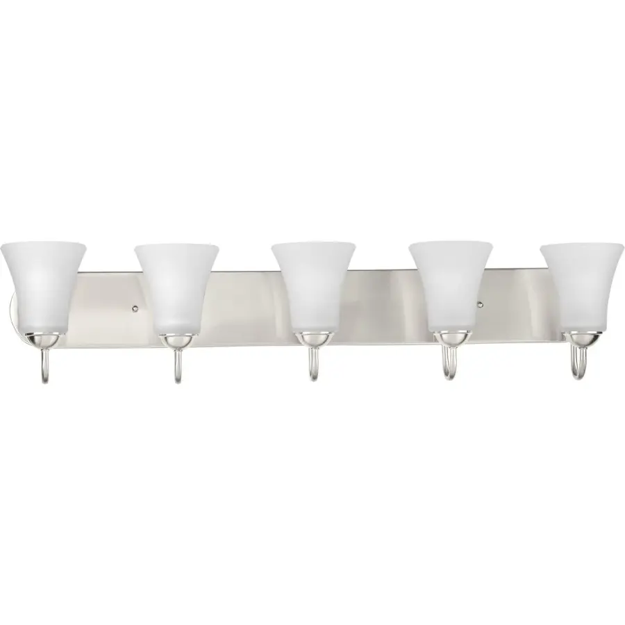 Classic Collection Five-Light Etched Glass Bath Vanity Light - Image 2