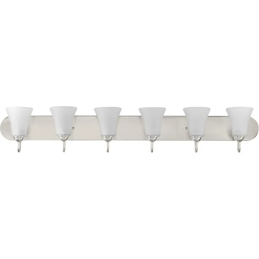Classic Collection Six-Light Etched Glass Bath Vanity Light - Image 2