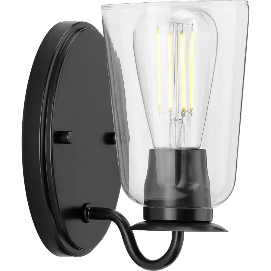 Durrell One-Light Clear Glass Bath Vanity Light - Image 2