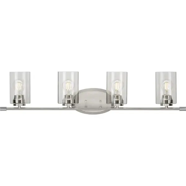 Riley Four-Light Clear Glass Bath Vanity Light - Image 2