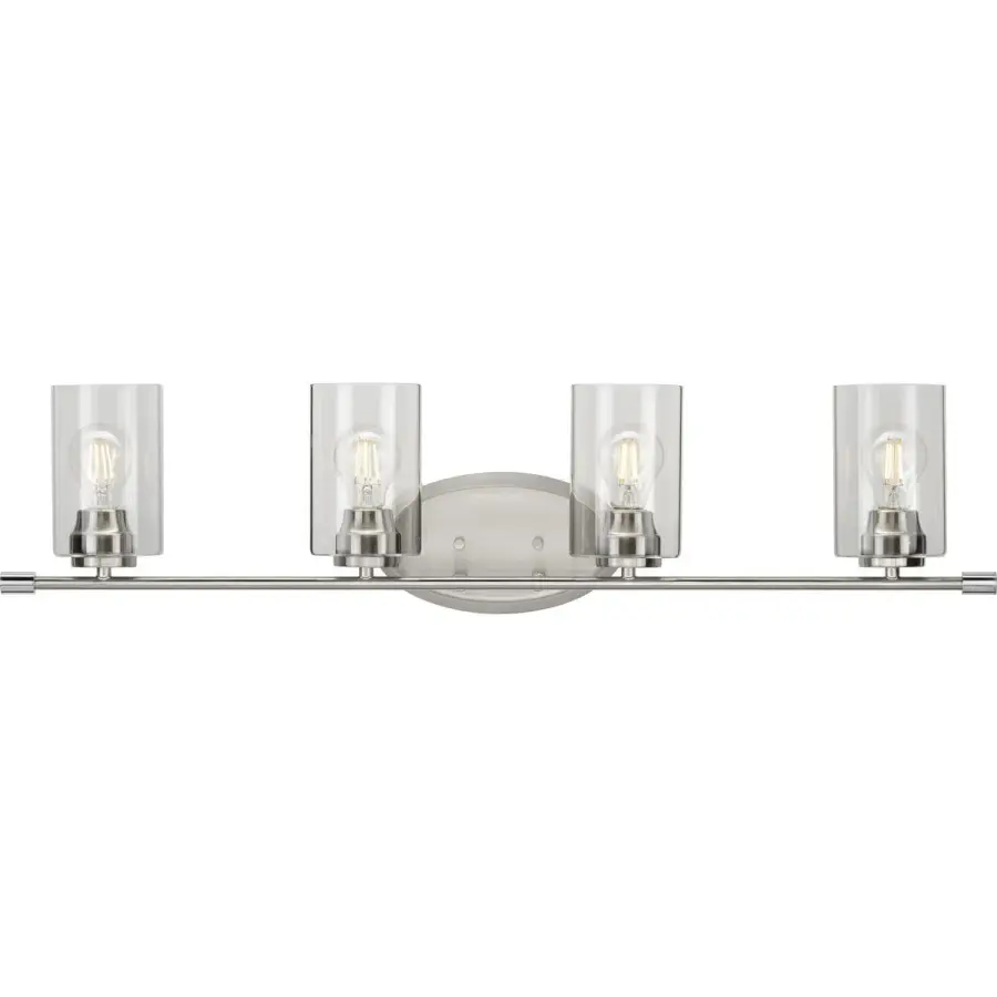 Riley Four-Light Clear Glass Bath Vanity Light - Image 2