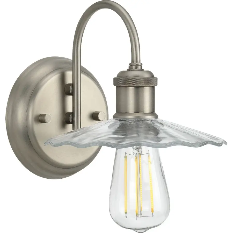 Fayette One-Light Clear Glass Bath Vanity Light - Image 1