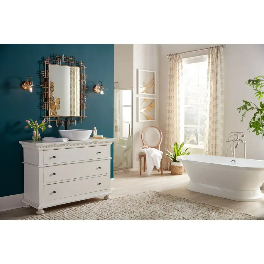 Fayette One-Light Clear Glass Bath Vanity Light - Image 3