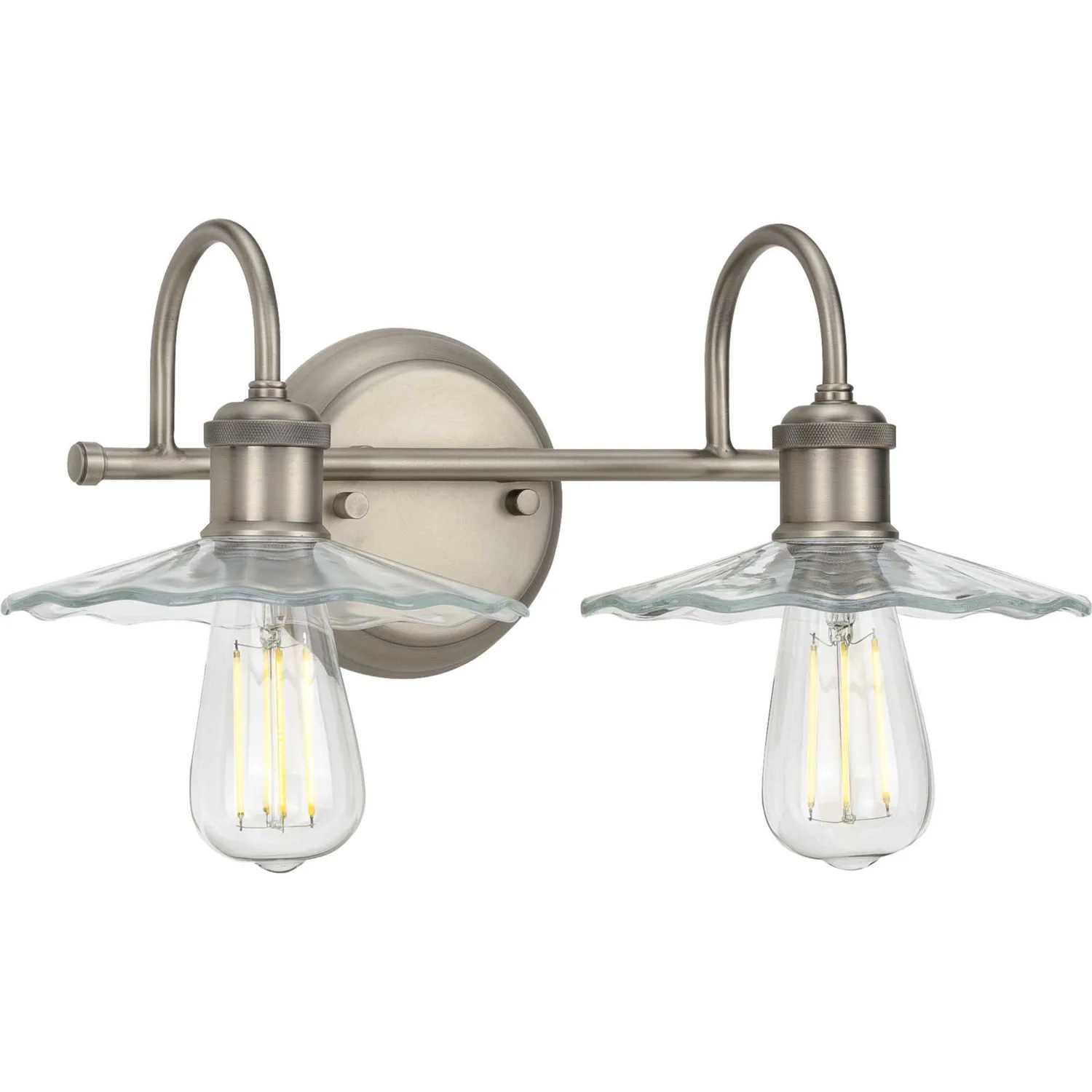 Fayette Two Light Bath in Antique Nickel