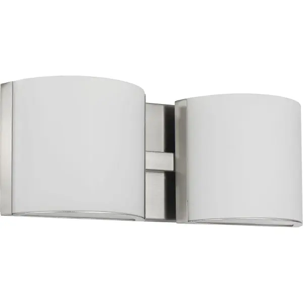 Arch LED Two-Light Etched Glass Bath Vanity Light