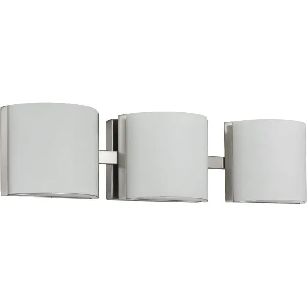 Arch LED Three-Light Etched Glass Bath Vanity Light