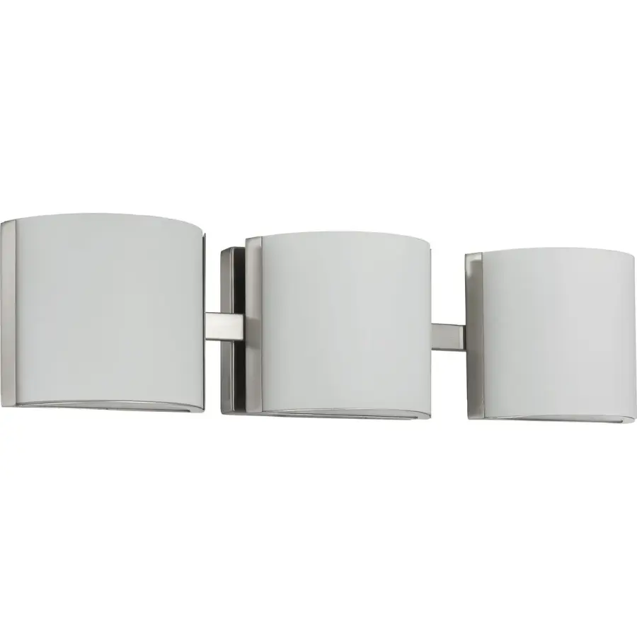Arch LED Three-Light Etched Glass Bath Vanity Light