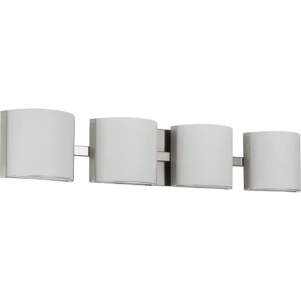 The Arch LED vanity light combines modern efficiency with timeless design. Four integrated LED lights behind etched glass provide even, flattering illumination perfect for grooming tasks while the brushed nickel finish complements contemporary and transitional bathrooms.