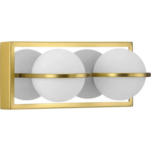 Pearl LED Two-Light Opal Glass Bath Vanity Light - Image 2