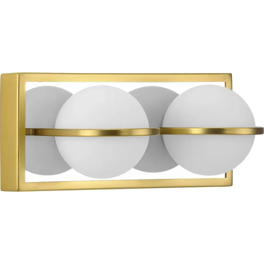 Pearl LED Two-Light Opal Glass Bath Vanity Light - Image 2
