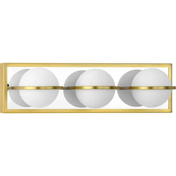 Pearl LED Three-Light Opal Glass Bath Vanity Light - Image 1