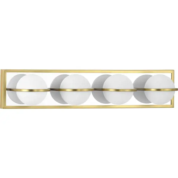 Pearl LED Four-Light Opal Glass Bath Vanity Light - Image 1