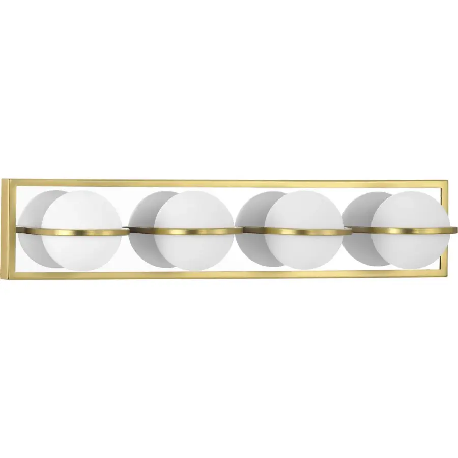 Pearl LED Four-Light Opal Glass Bath Vanity Light - Image 1
