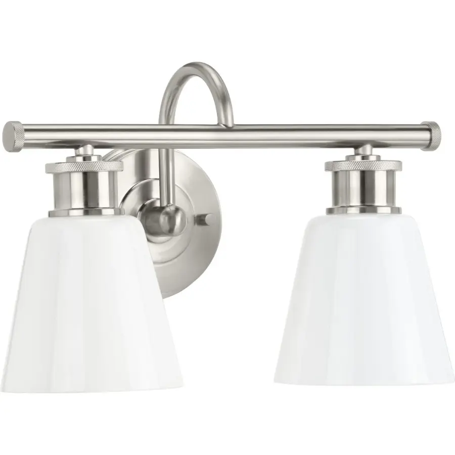 Ashford Two-Light Opal Glass Bath Vanity Light - Image 2