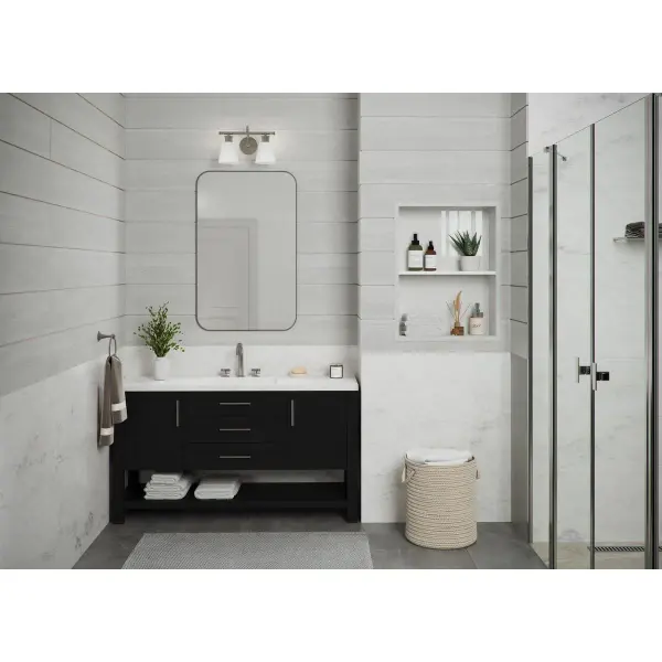 Ashford Two-Light Opal Glass Bath Vanity Light - Image 4