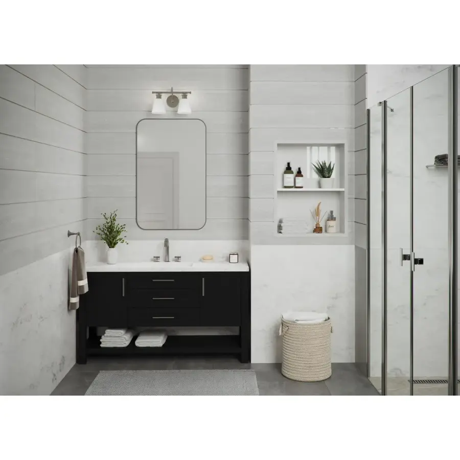Ashford Two-Light Opal Glass Bath Vanity Light - Image 4