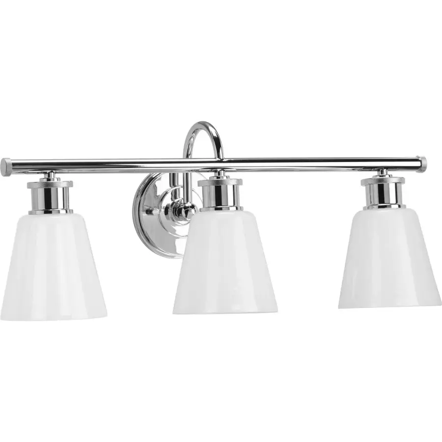 Ashford Three-Light Opal Glass Bath Vanity Light - Image 1