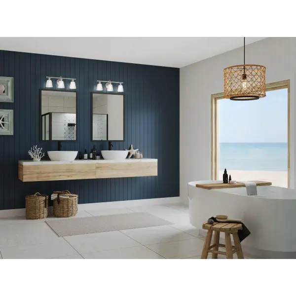 Ashford Three-Light Opal Glass Bath Vanity Light - Image 3