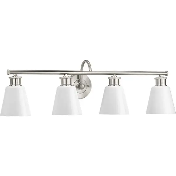 Ashford Four-Light Opal Glass Bath Vanity Light - Image 1