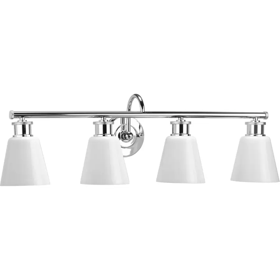 Ashford Four-Light Opal Glass Bath Vanity Light - Image 2