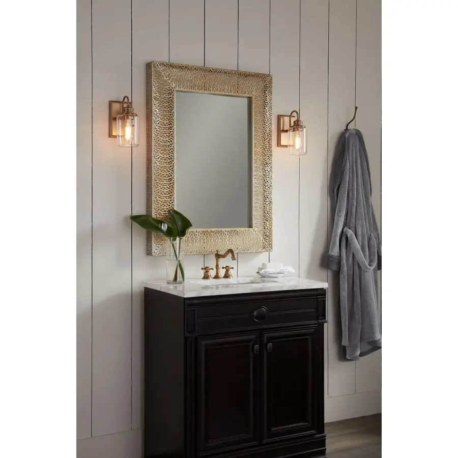 Aiken One-Light Clear Glass Bath Vanity Light - Image 3